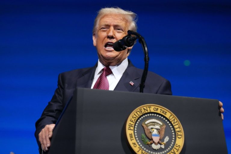 Trump touts economic agenda, says economy was ‘rescued’