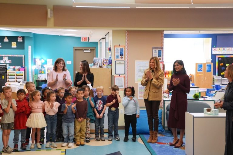 Melania Trump, Usha Vance visit troops in North Carolina