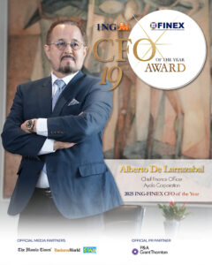 Ayala’s Albert De Larrazabal named 2025 ING-FINEX CFO of the Year